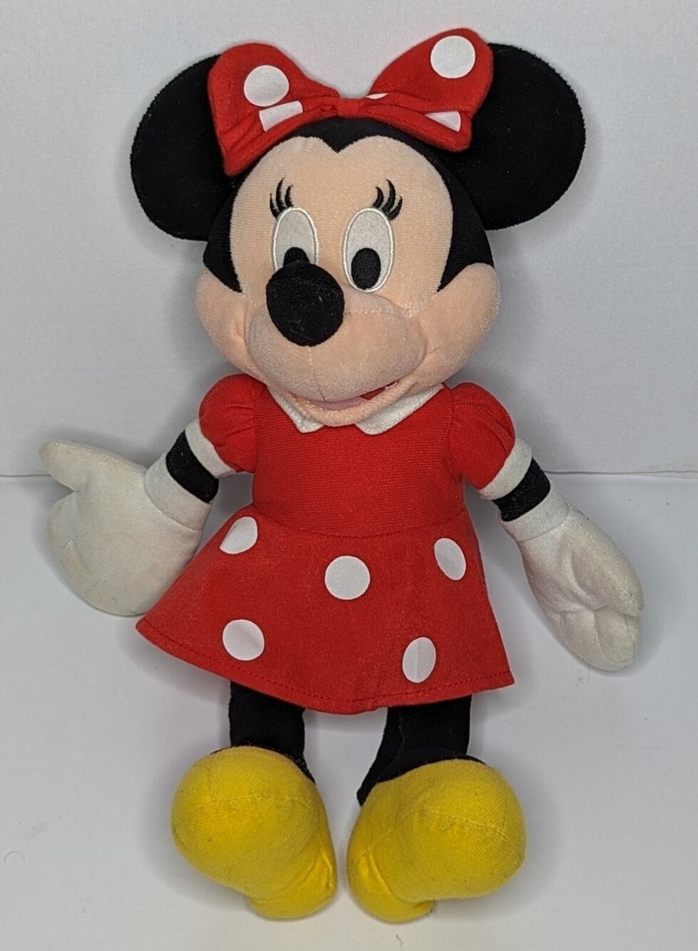 Mini Mouse Disney Store Stuffed Doll Plush Red White Polka Dot